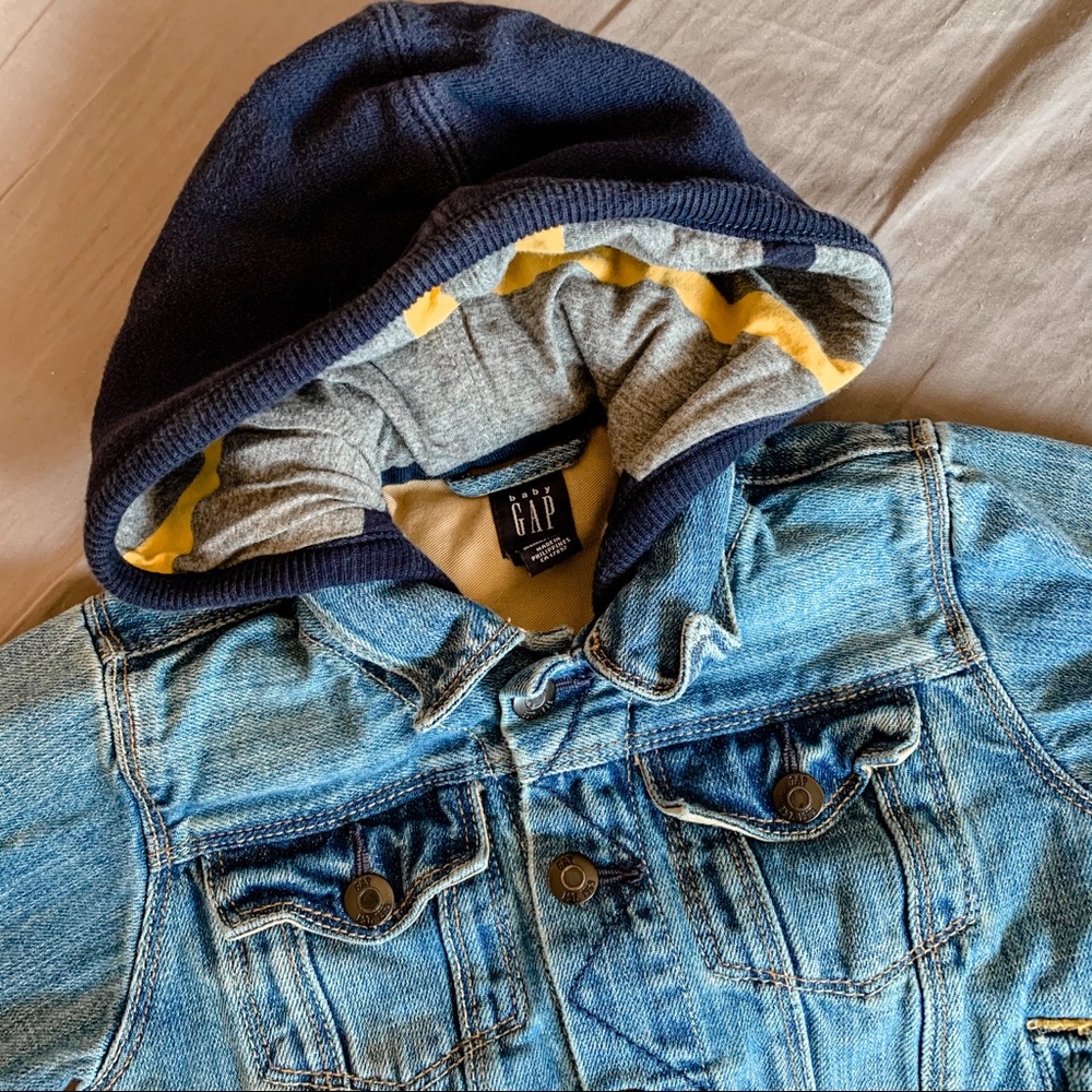 Baby Gap • Hooded Denim Jacket